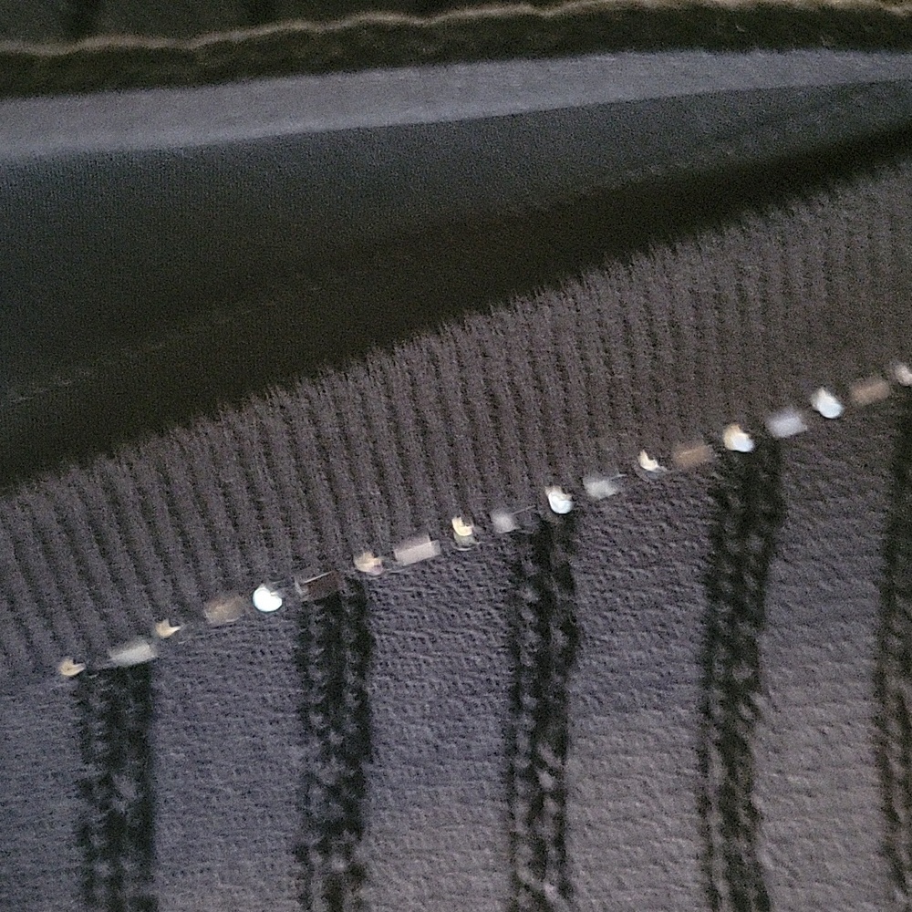 St. John BLACK Striped BLAZER with Velvet REMOVABLE Collar And BOW.❤️ - Picture 5 of 10